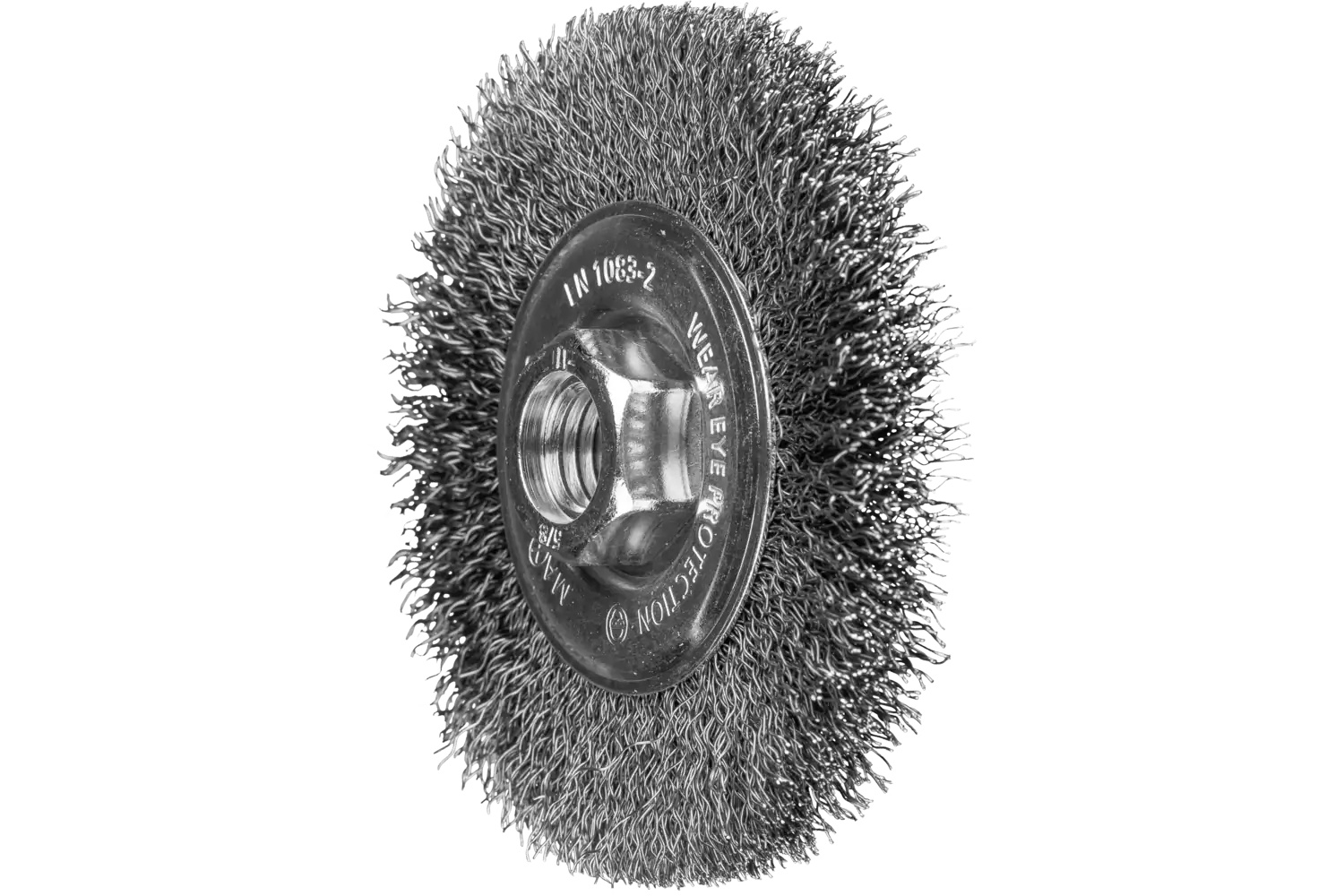 Picture of Pferd Crimped Wire Wheel Brush Psf 4" .014 Carbon Steel 5/8-11" Thread